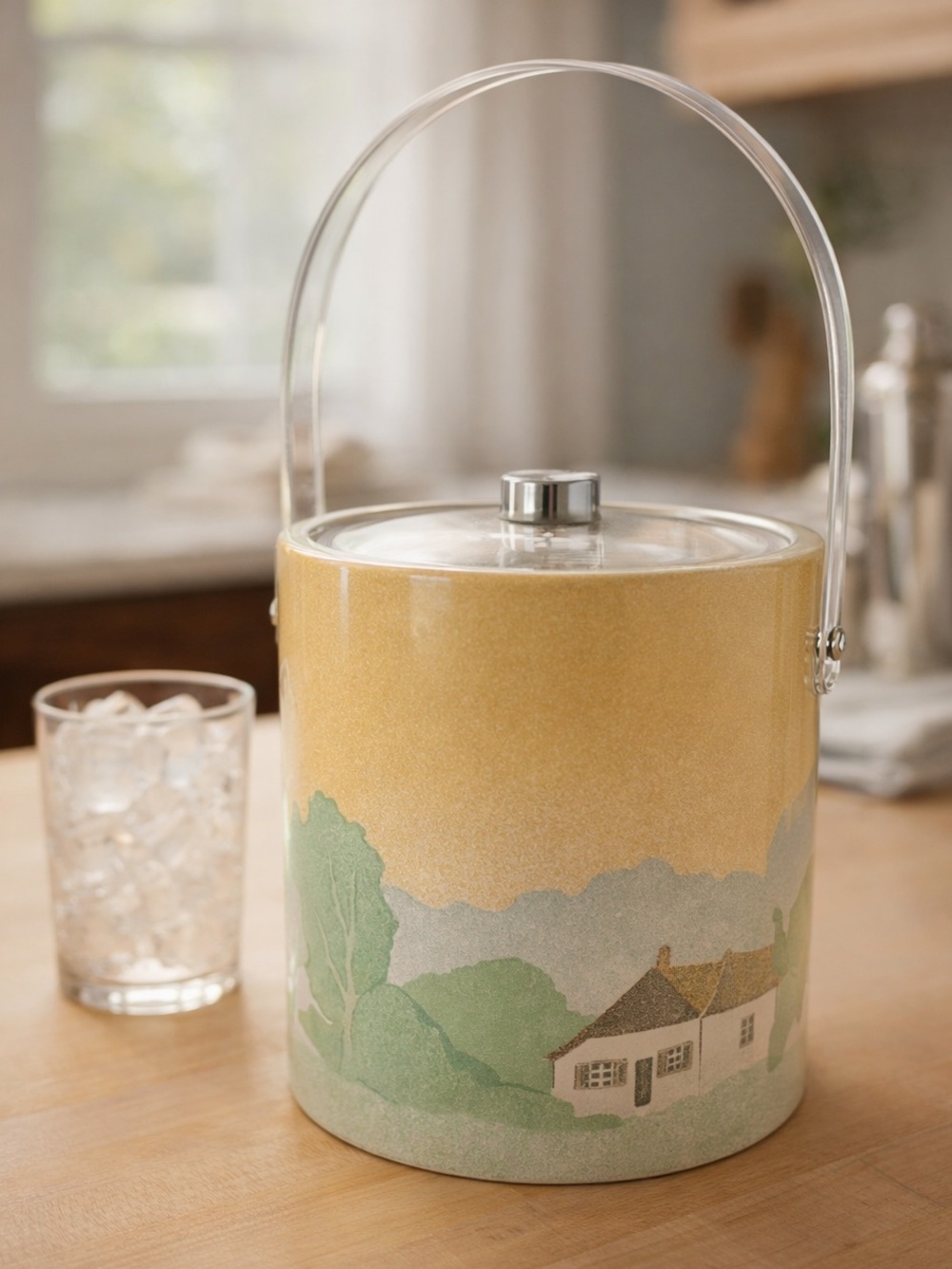 5/$25 Vintage 1980 Alpac Countryside Ice Bucket Made in France